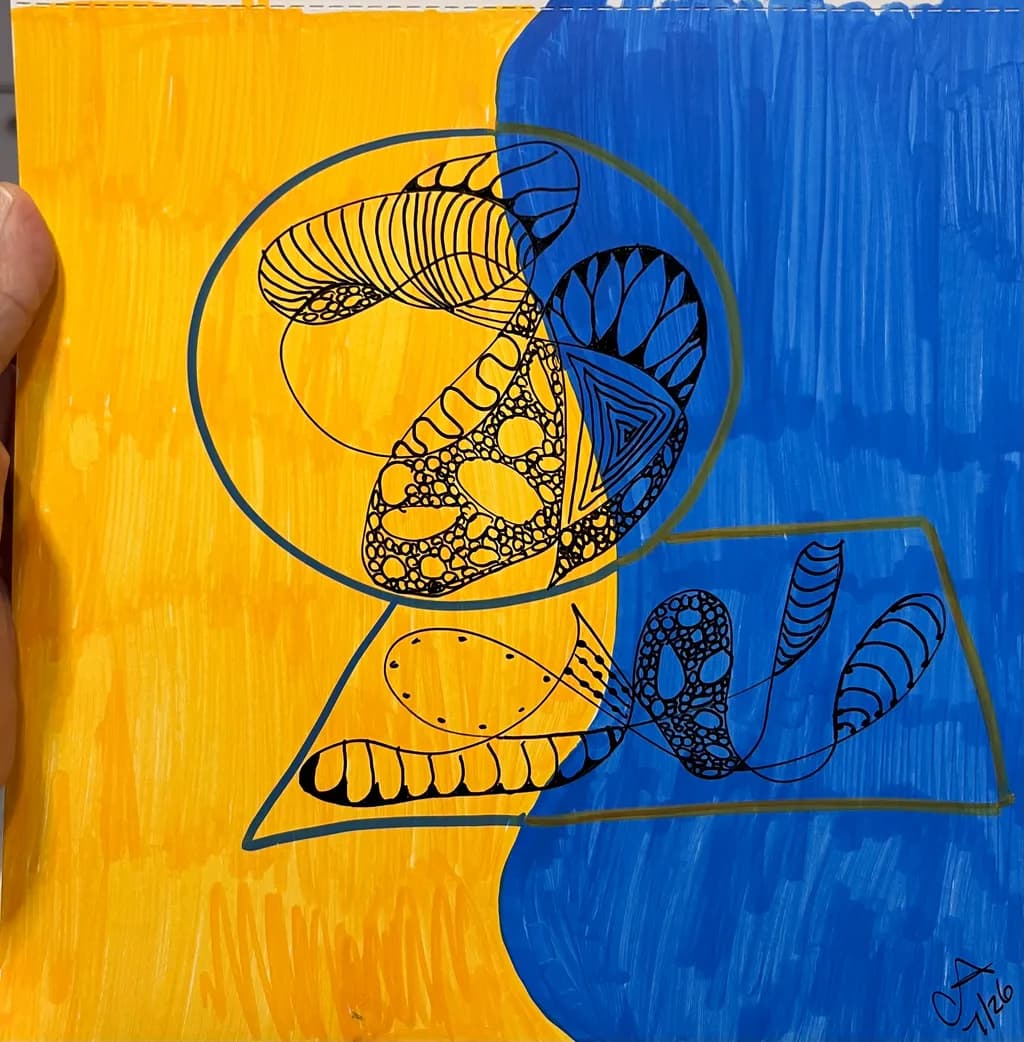 Abstract Puzzle Pattern