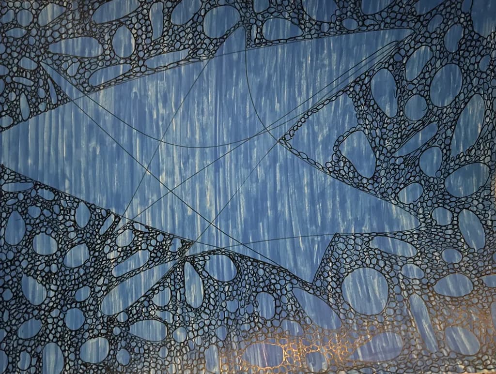Blue Mesh Geometry