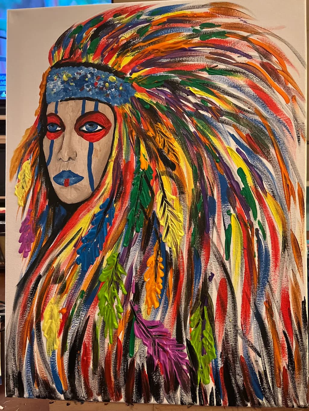 Feathered Headdress Portrait