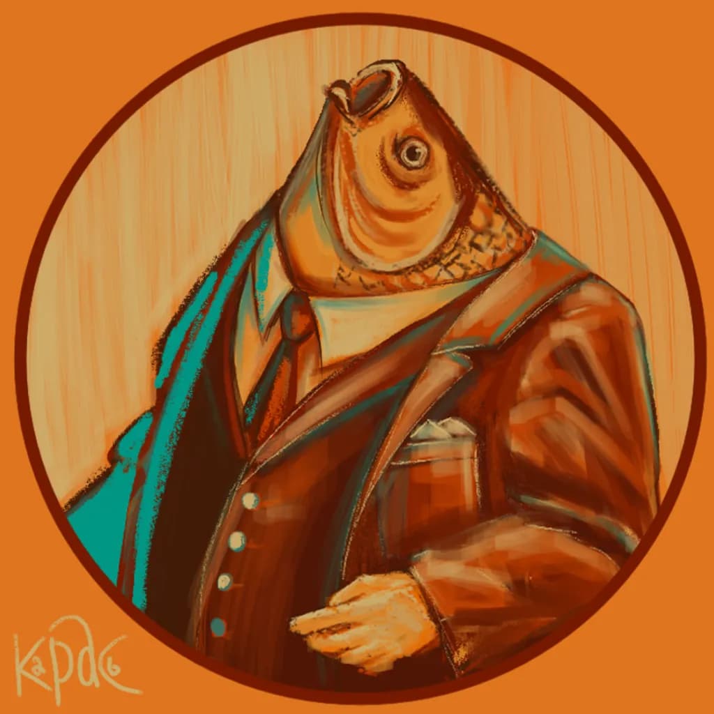 Fish in Suit
