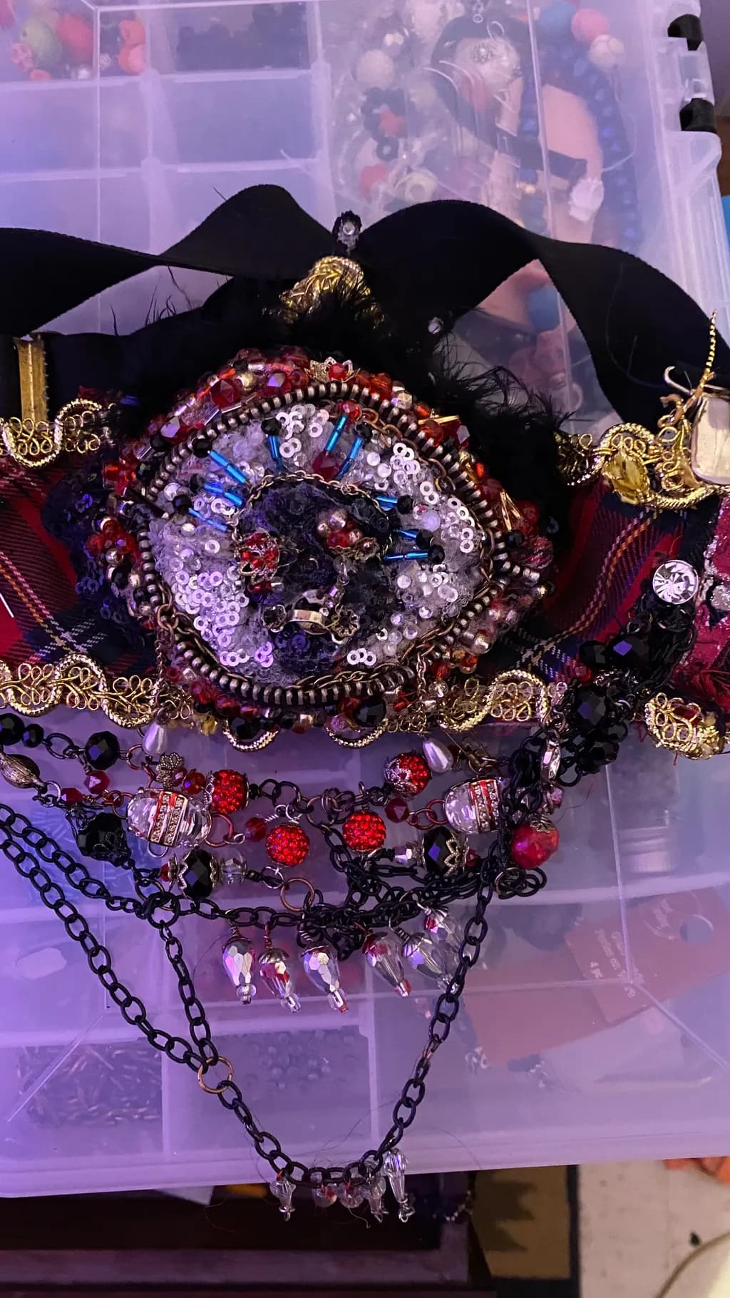Beaded Gothic Mask