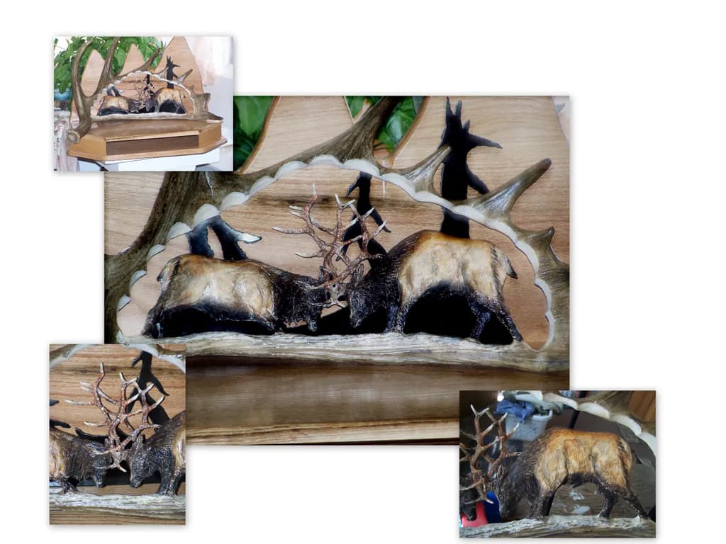 Elk Antler Battle