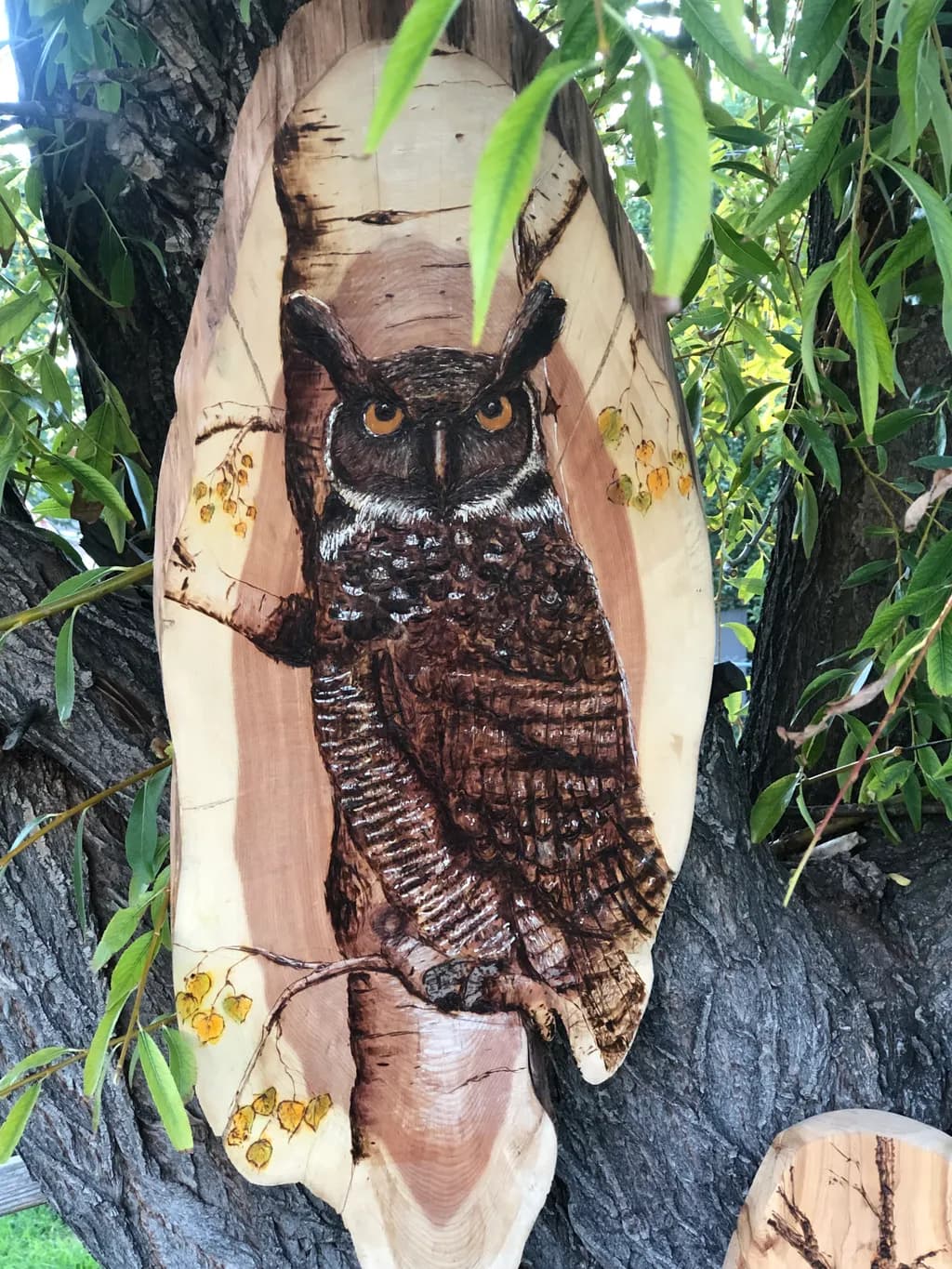 Woodland Owl Carving