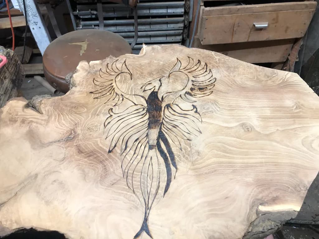 Phoenix Wood Carving