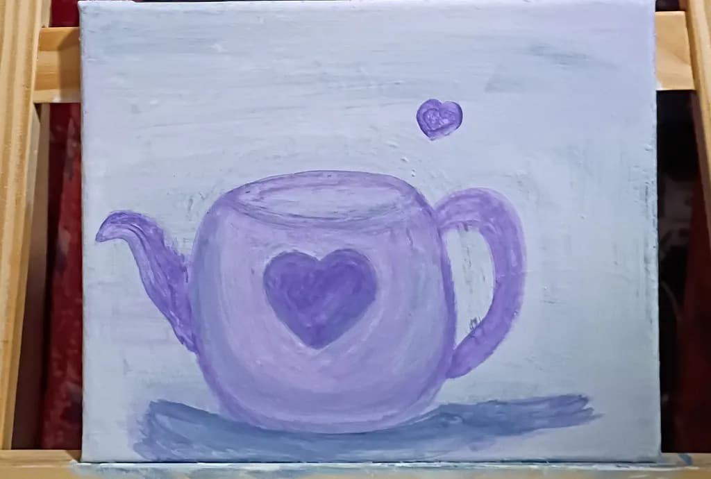 Purple Heart Teapot