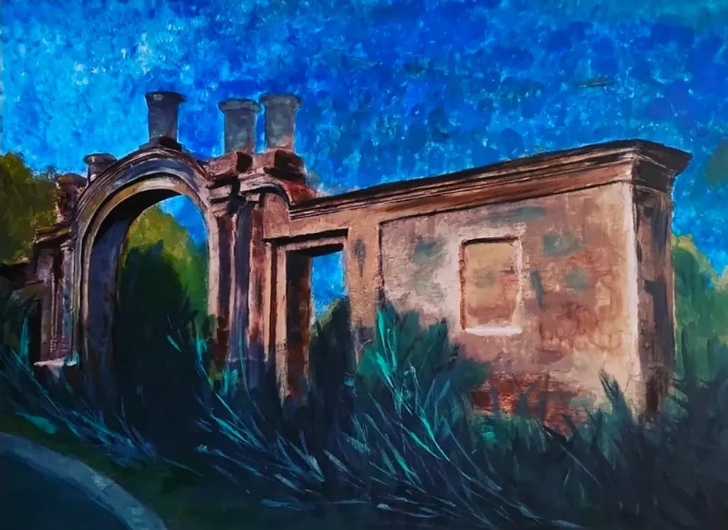 Ruined Archway Landscape