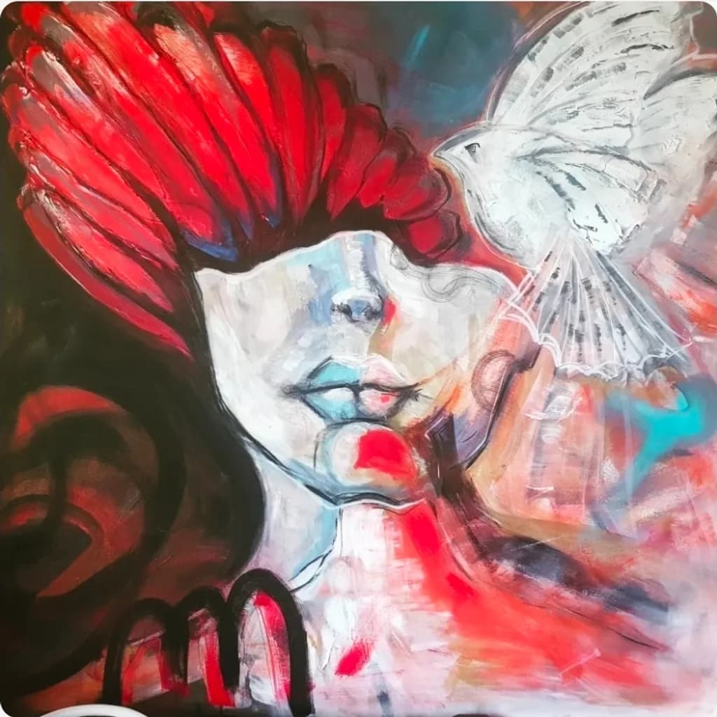 Red Bird Portrait