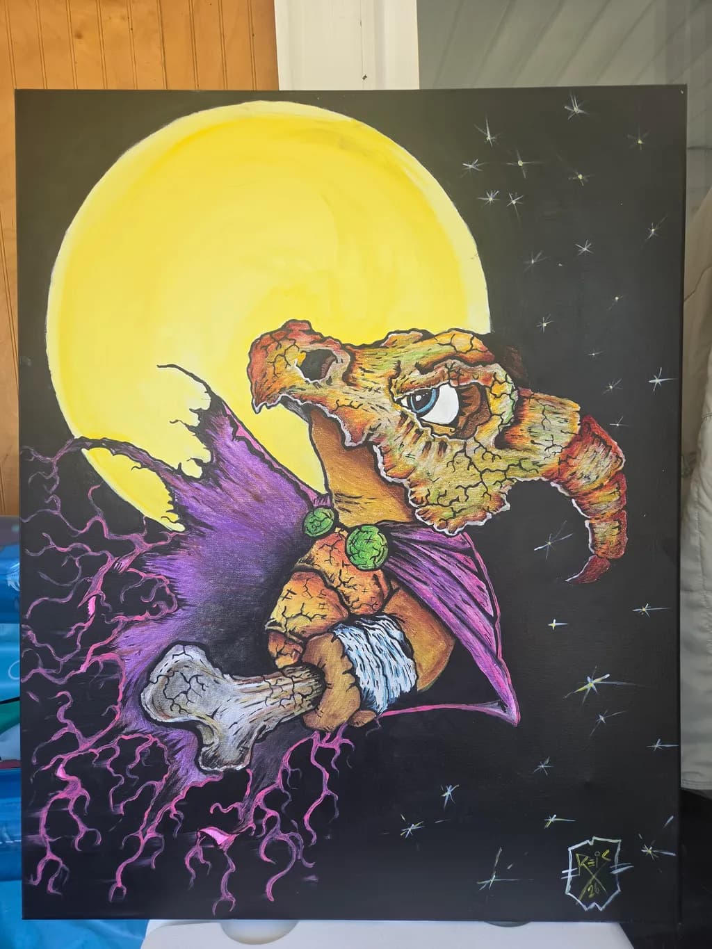 Bone Skull Moonlight