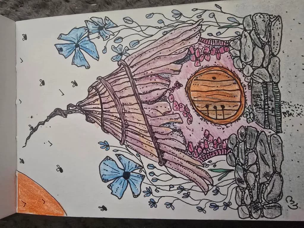 Surreal Floral Doorway