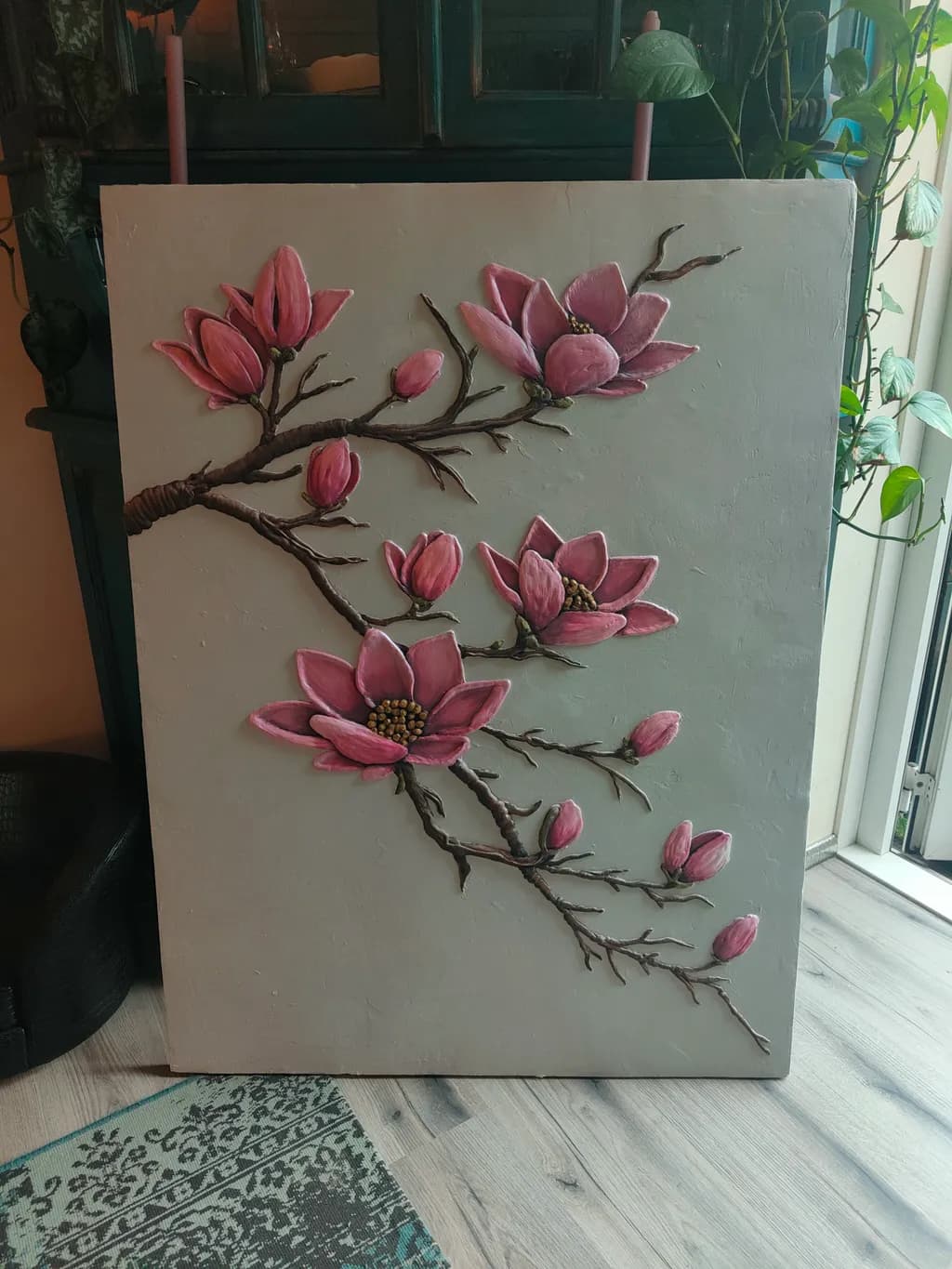 Pink Magnolia Branch