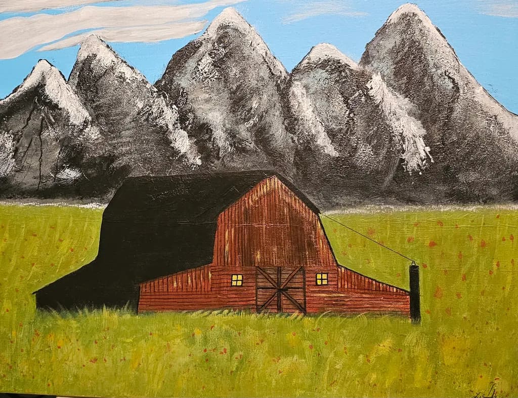 Snowy Mountain Barn