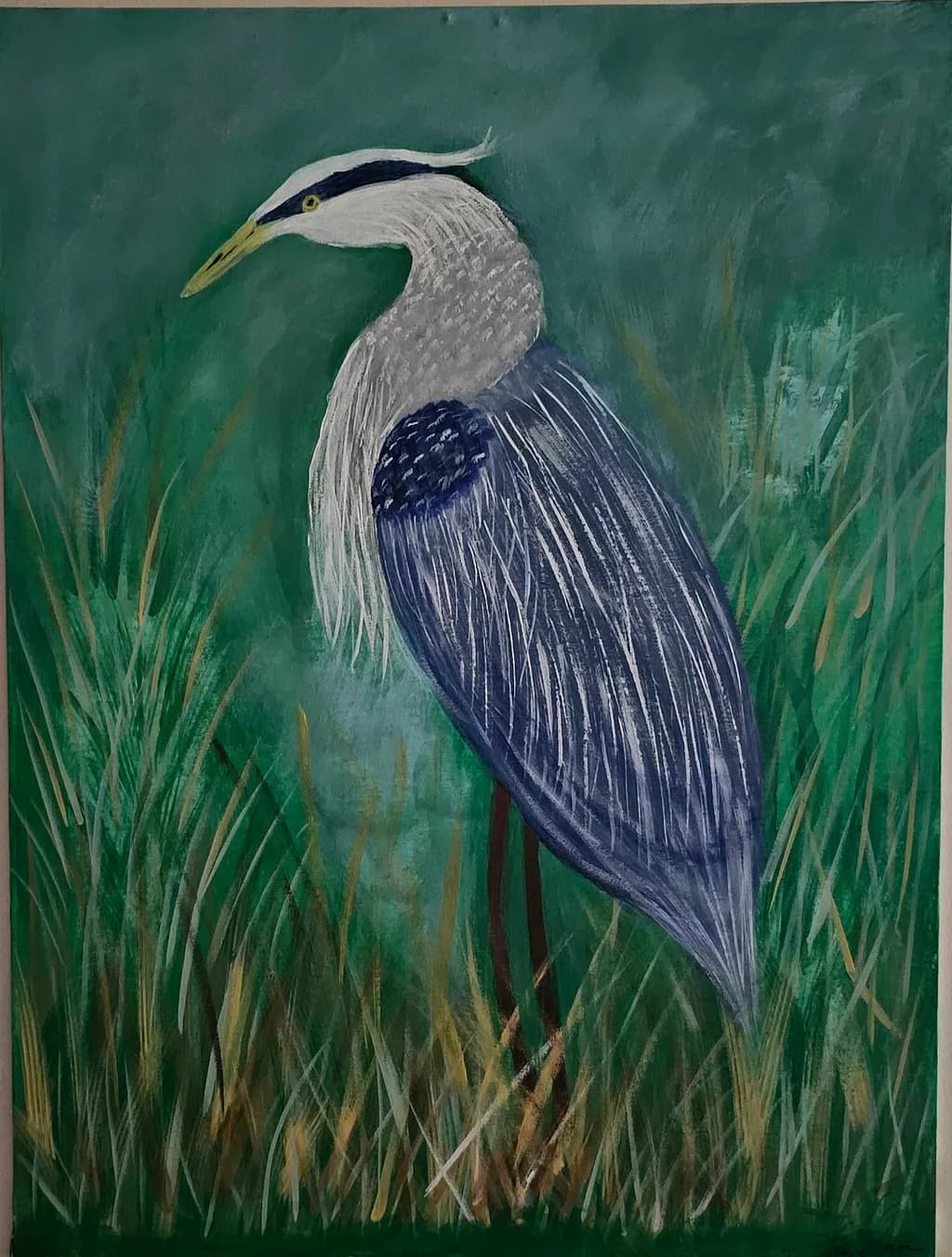 Heron in Reeds