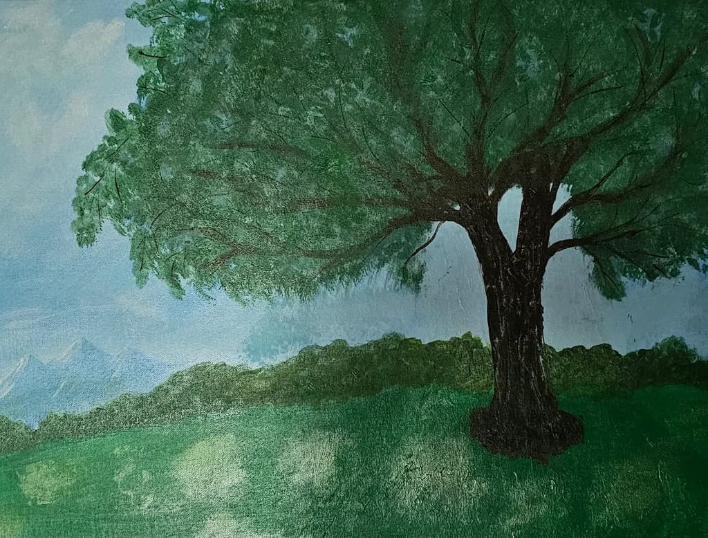 Tree on Green Landscape