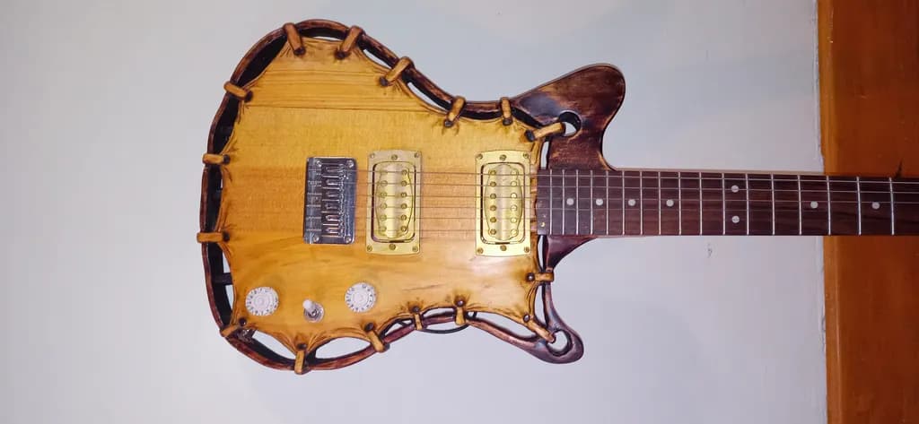 Woodcrafted Electric Guitar