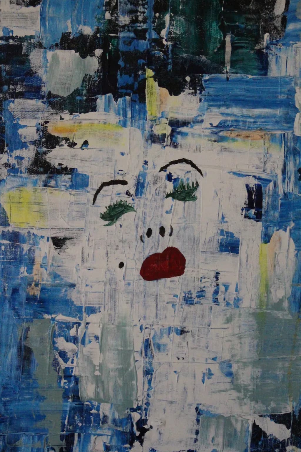 Abstract Face Blue