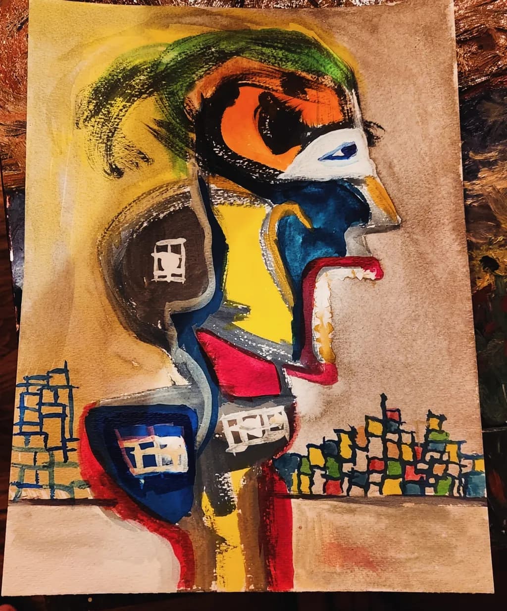 Urban Masked Figure