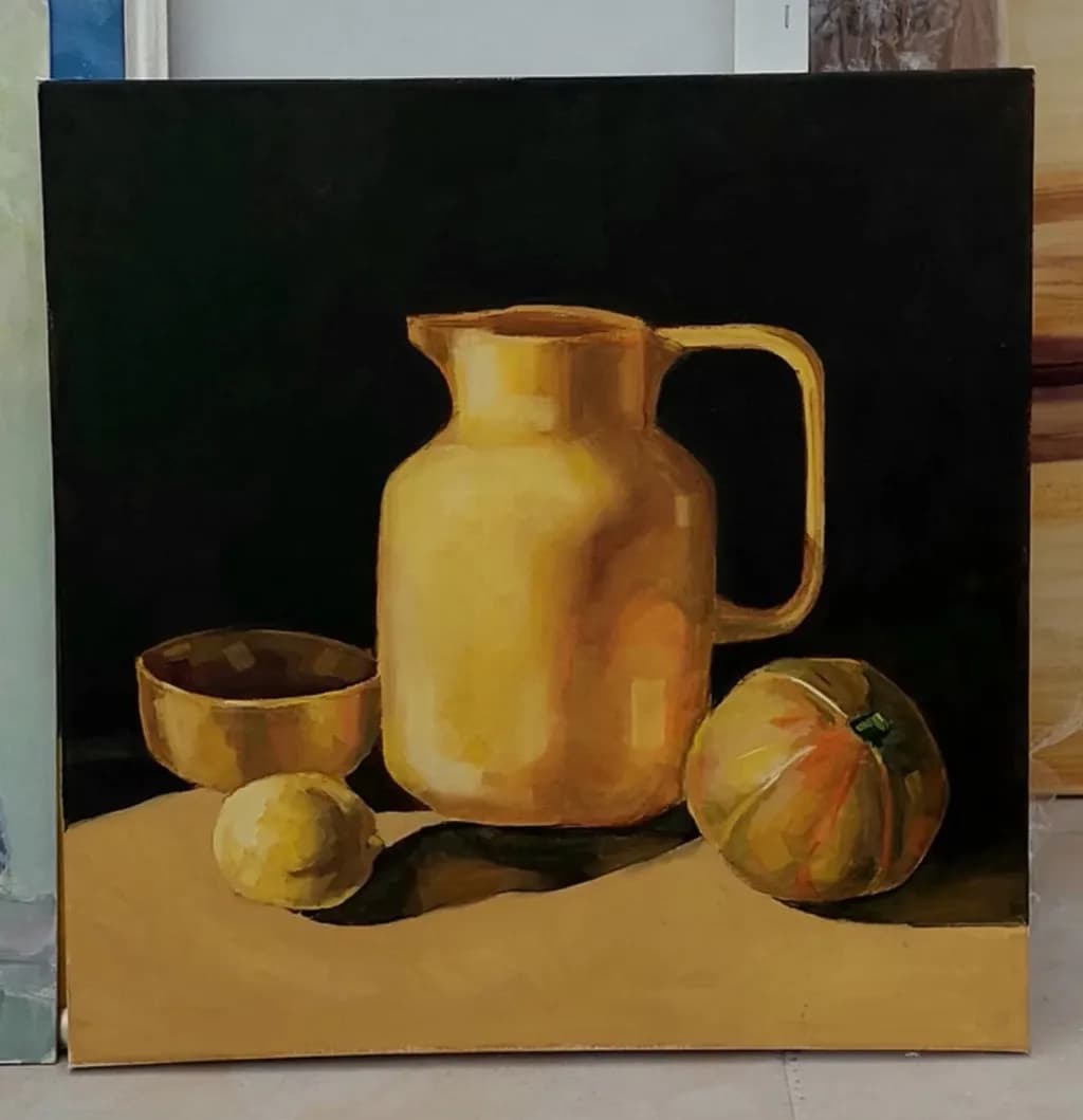 Golden Jug Still Life