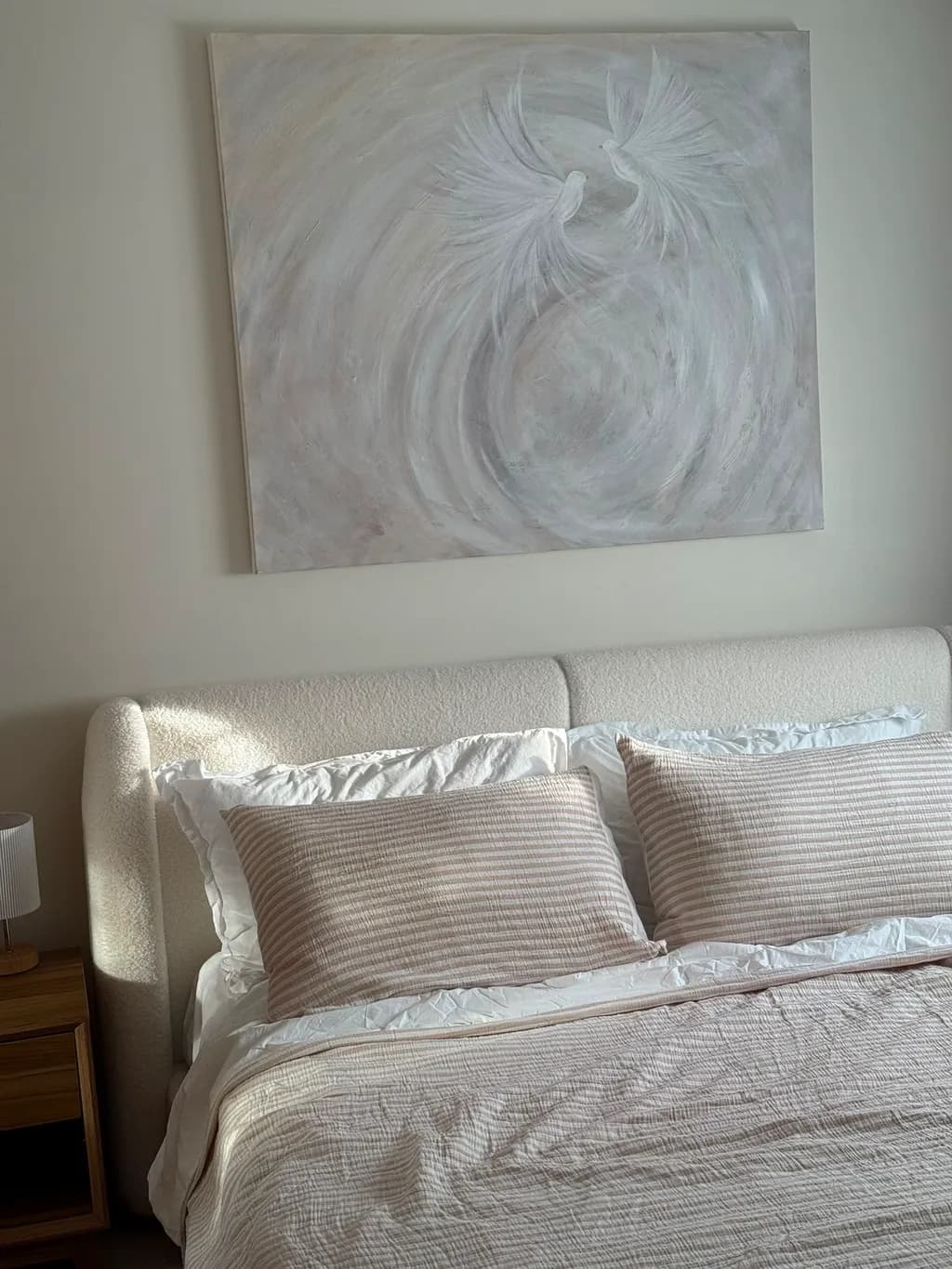 Abstract Doves Canvas
