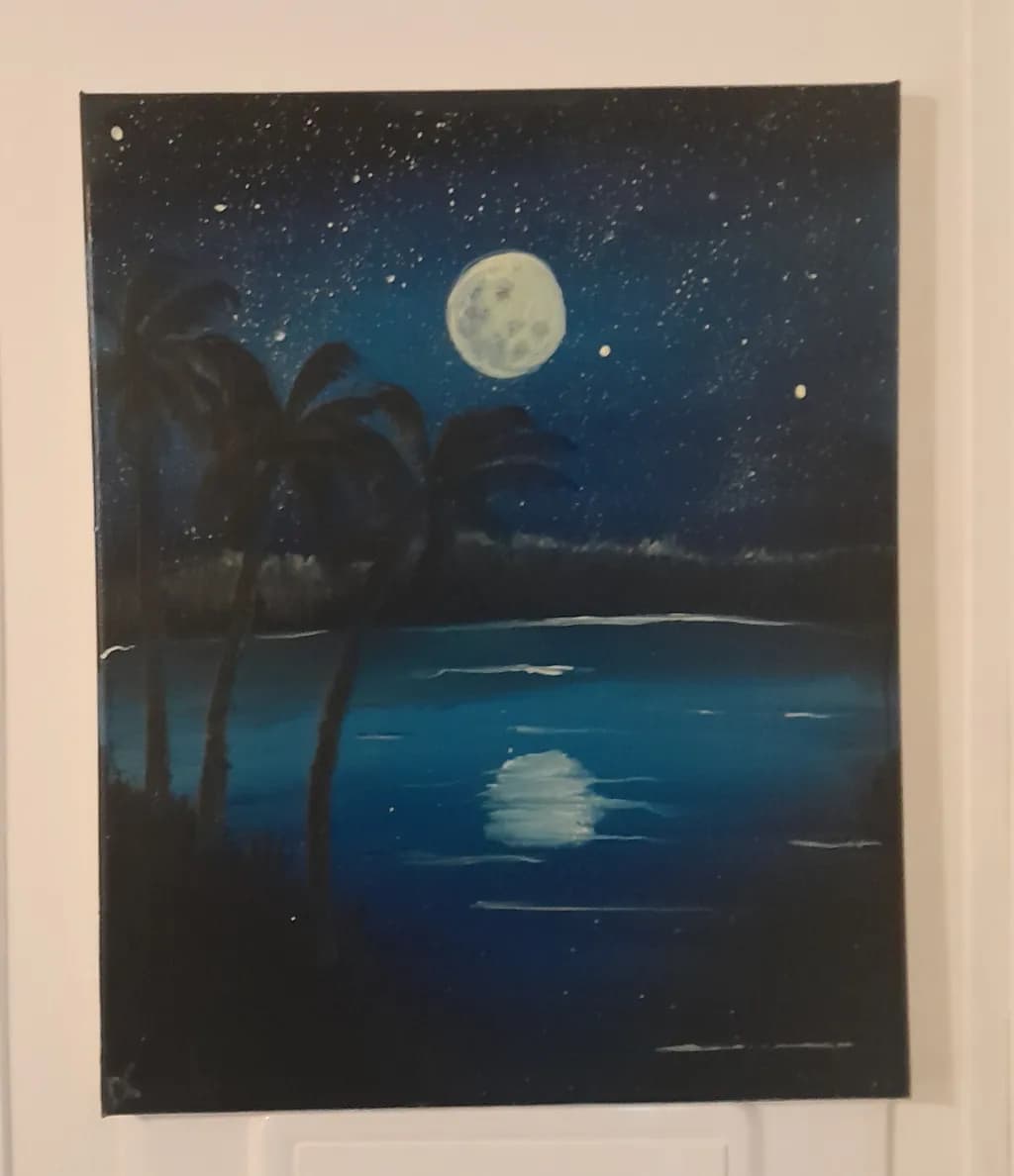 Moonlit Tropical Night