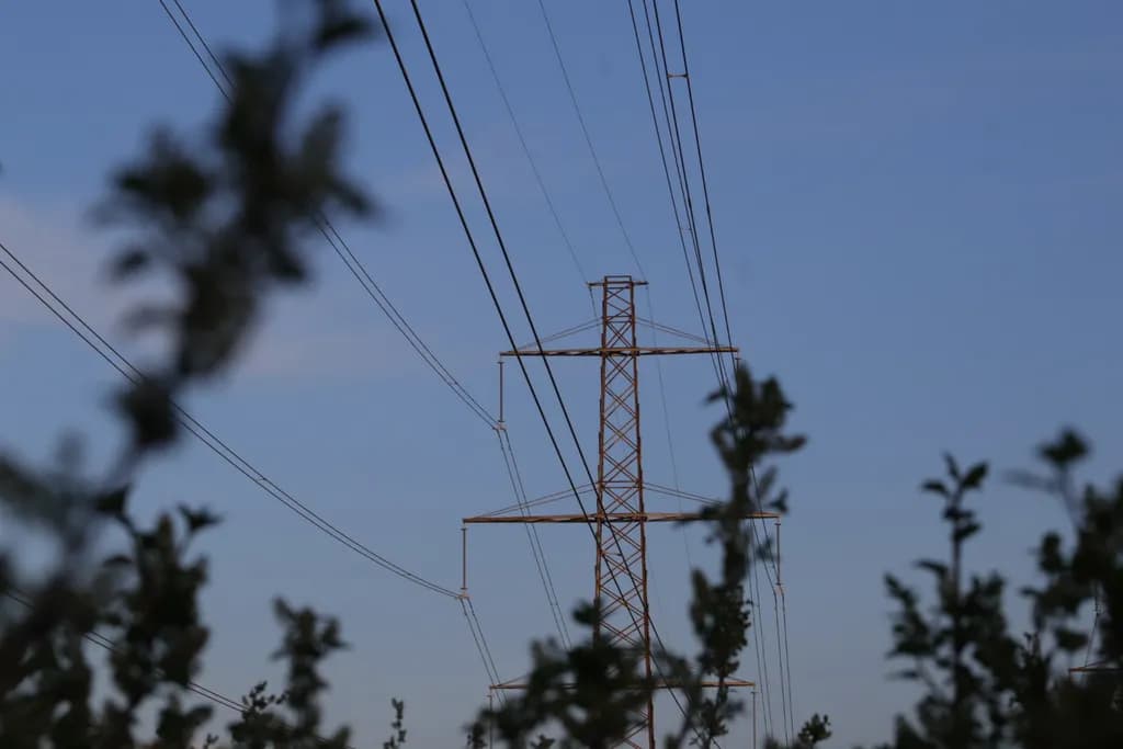Power Lines at Dusk