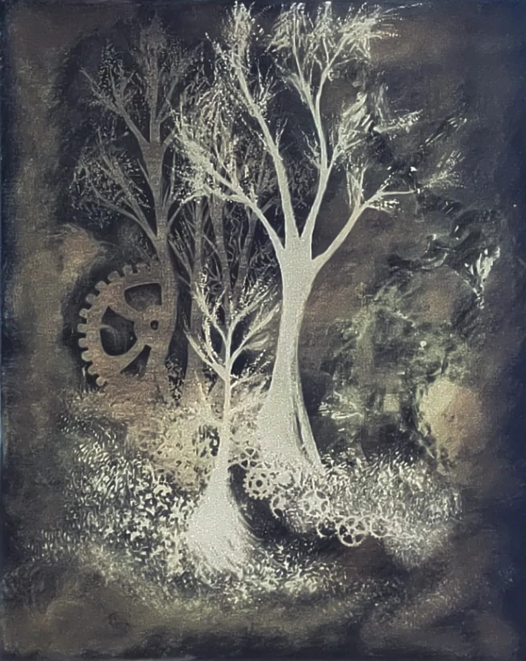 Negative photo of painting.