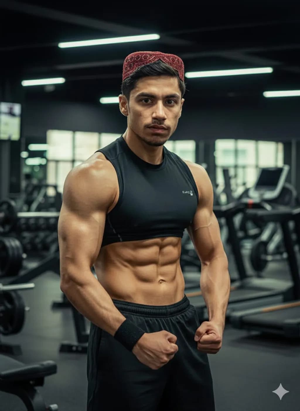 Gym Strength Pose