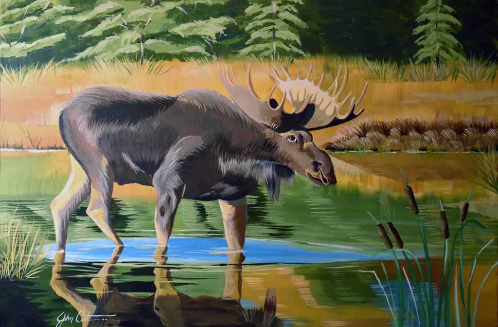 Moose at River