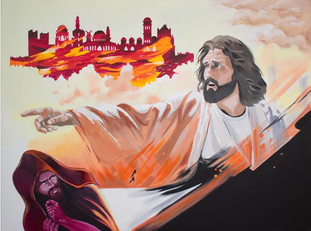 Jesus Preaching in Jerusalem