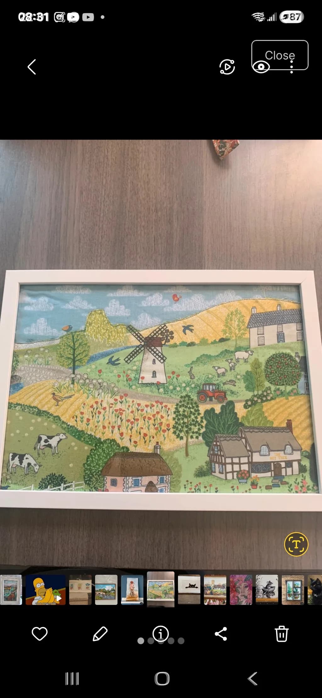 Countryside Farm Scene