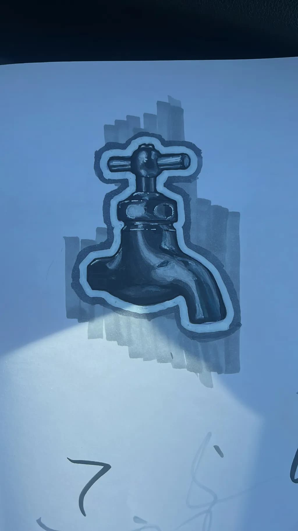Water Faucet Drawing