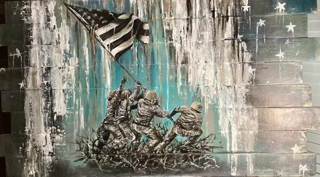 Flag Raising Soldiers