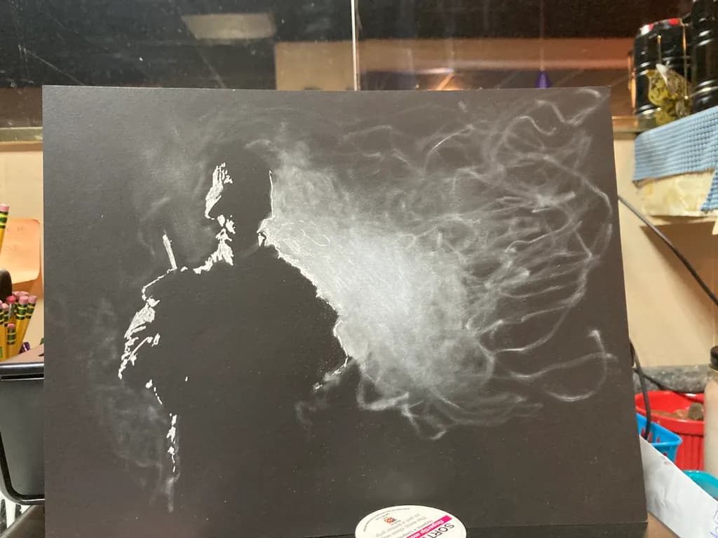 Silhouette Smoking Smoke