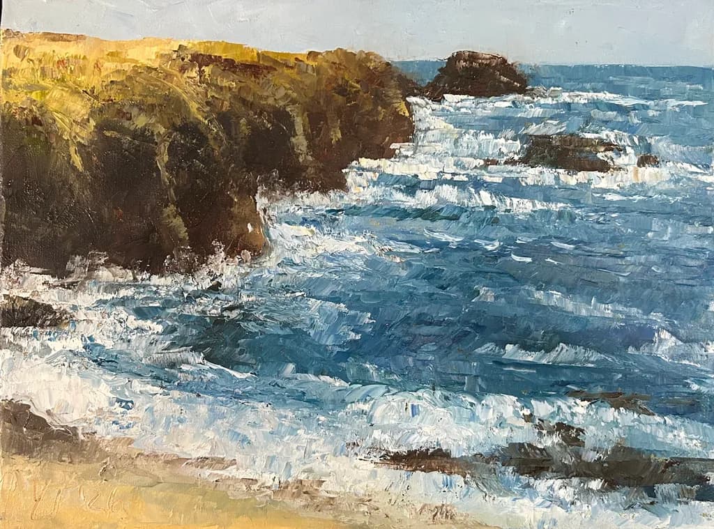 Cliffs and Waves Coastline