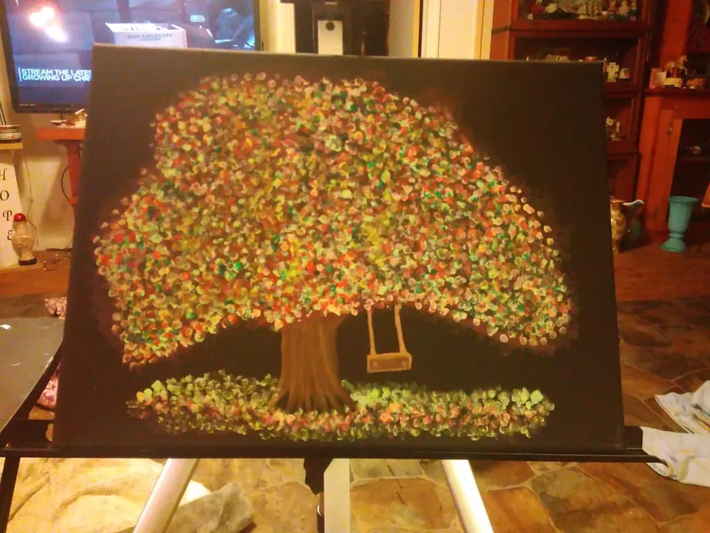 Tree Swing Painting
