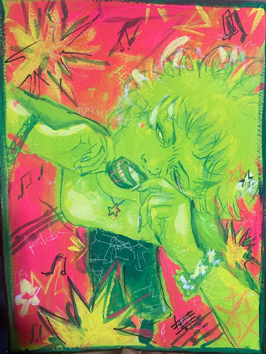 Neon Starburst Girl
