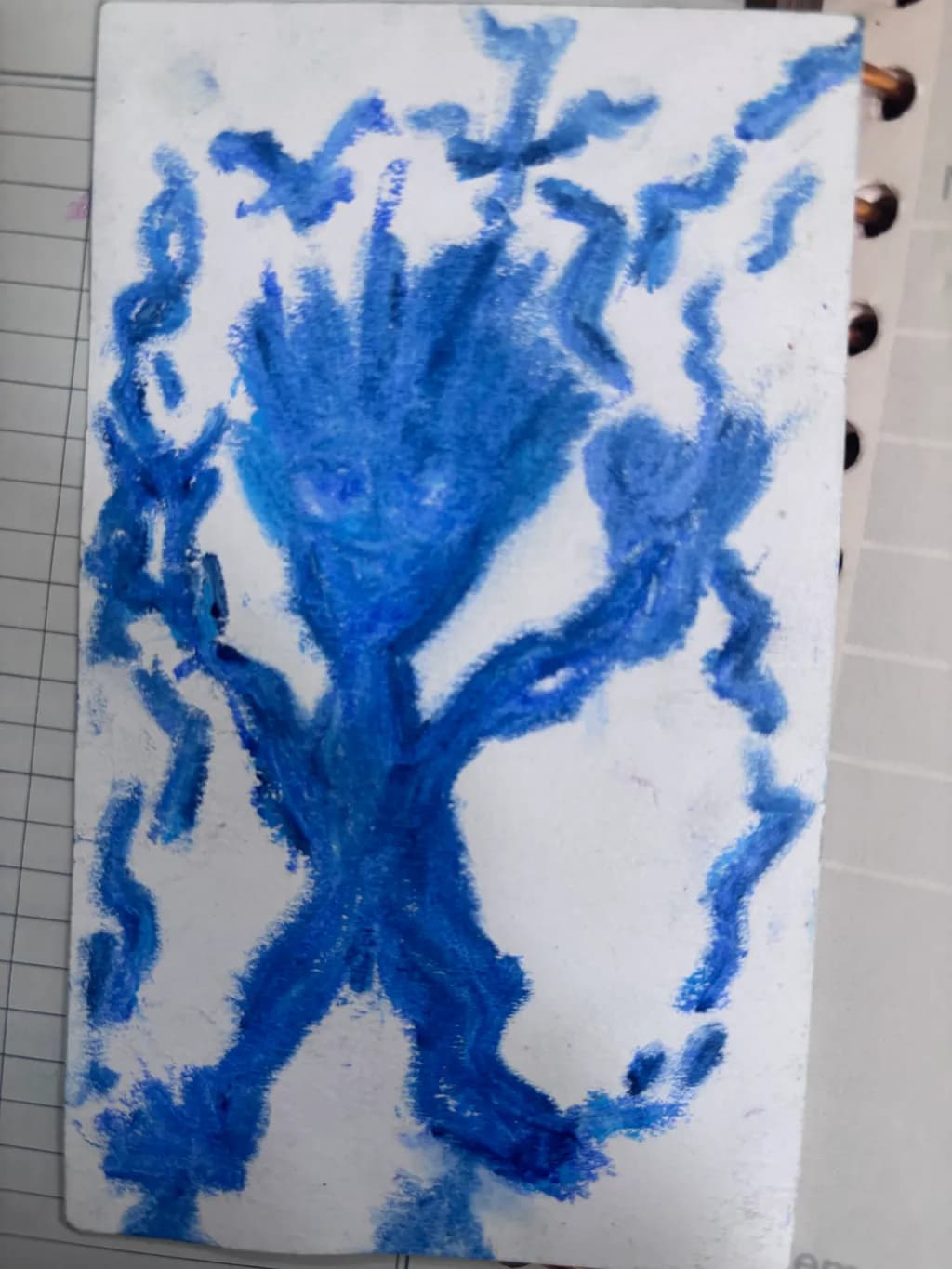 Electric Blue Figure