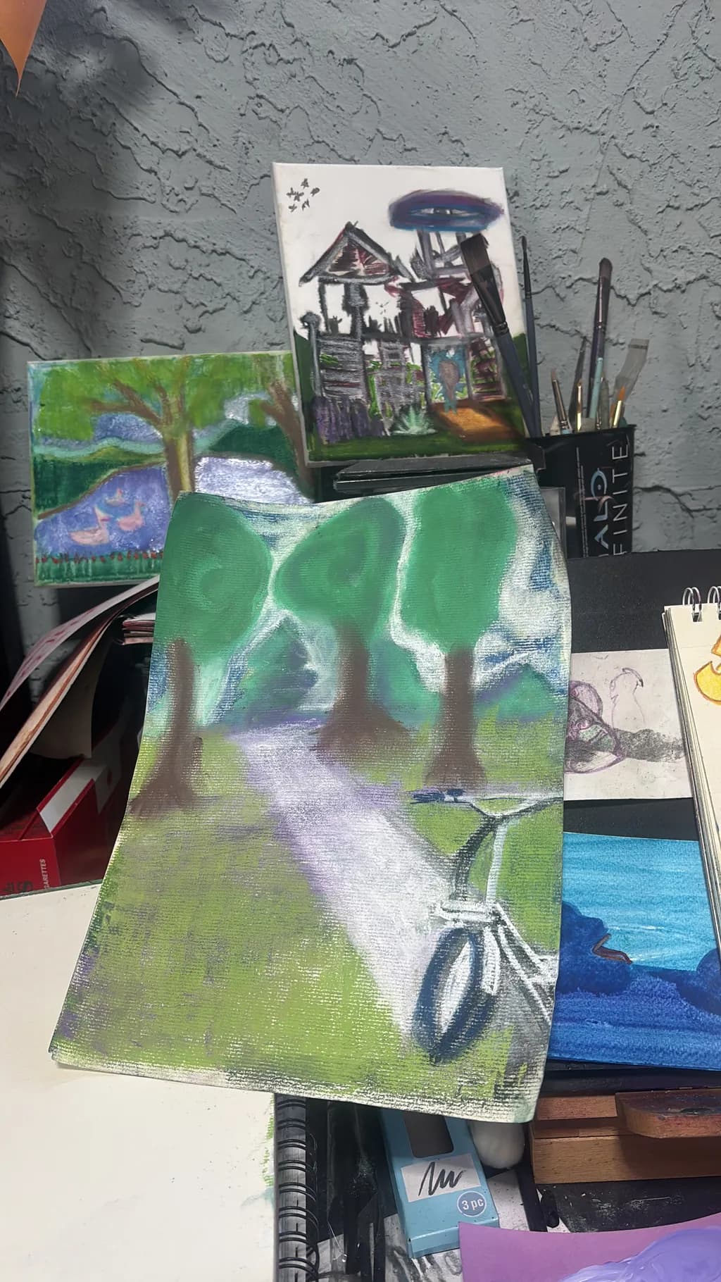 Park Path with Bicycle