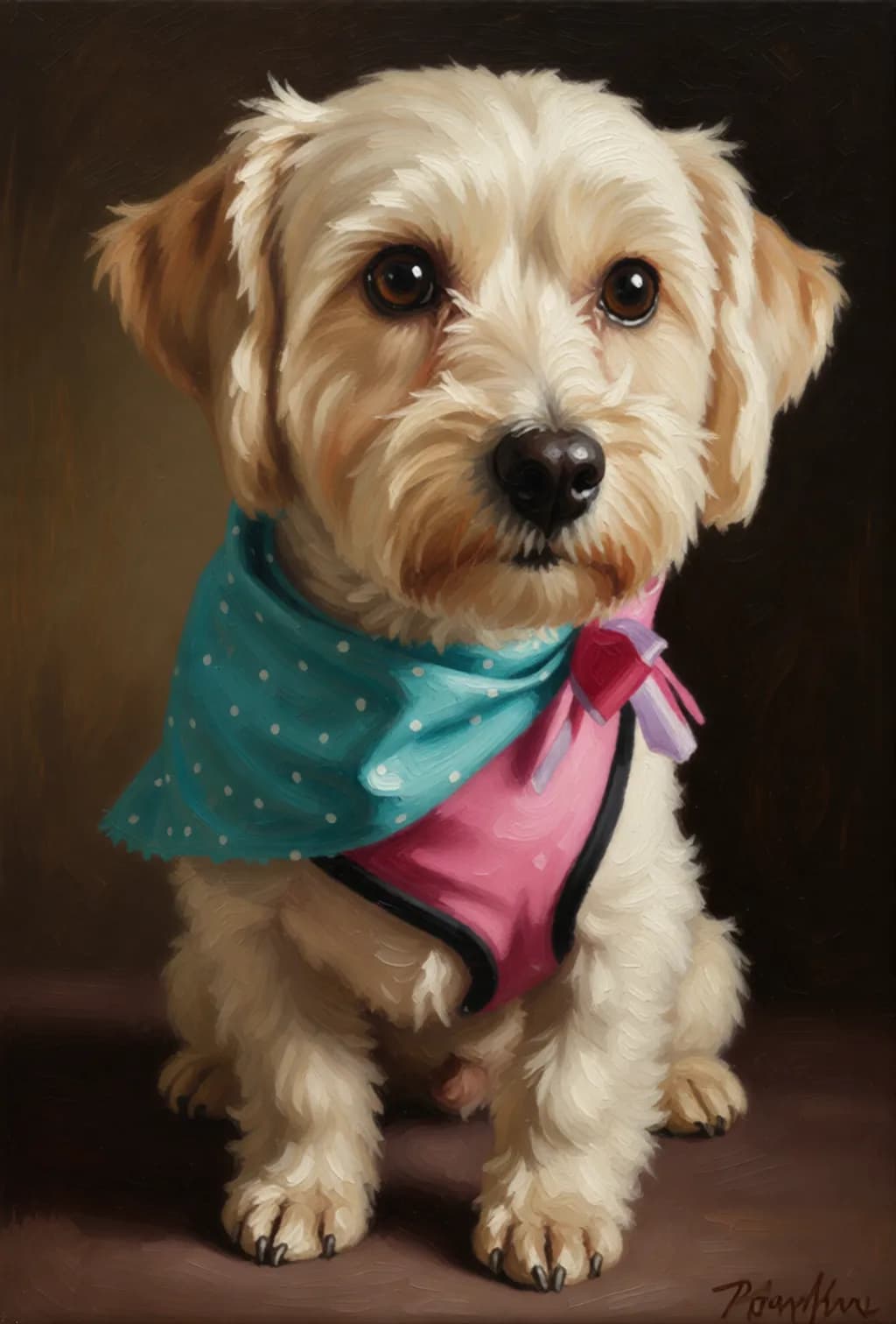 Curious Dog Portrait