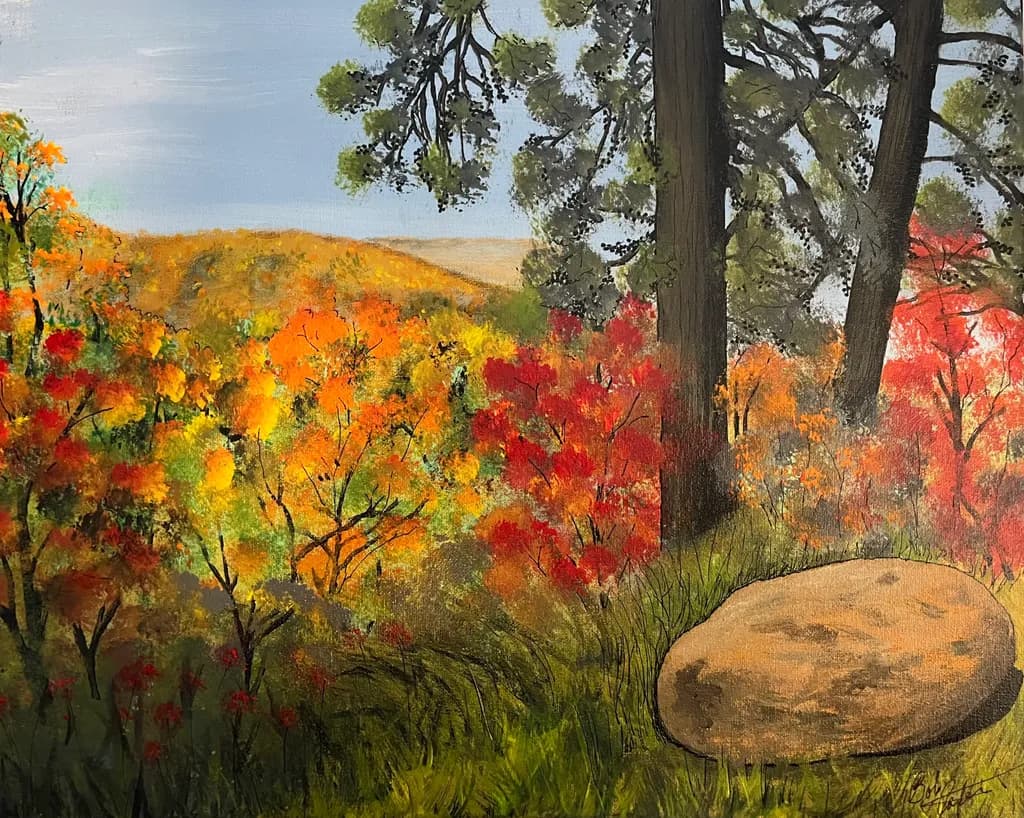 Autumn Woods Rock