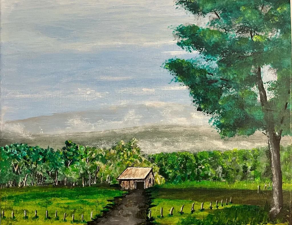 Country Path and Barn