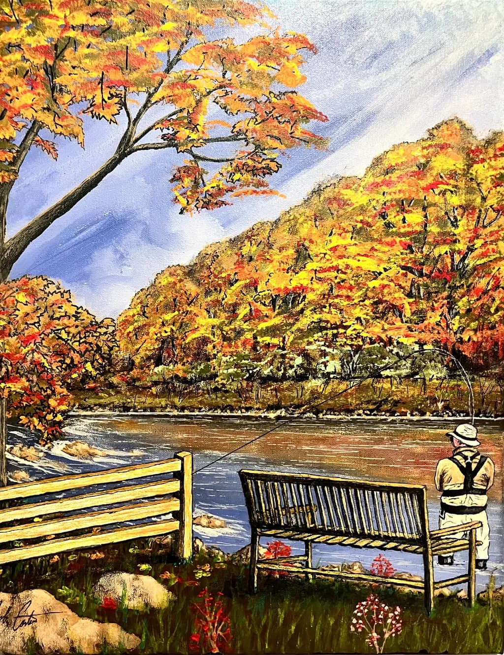 Autumn River Fishing