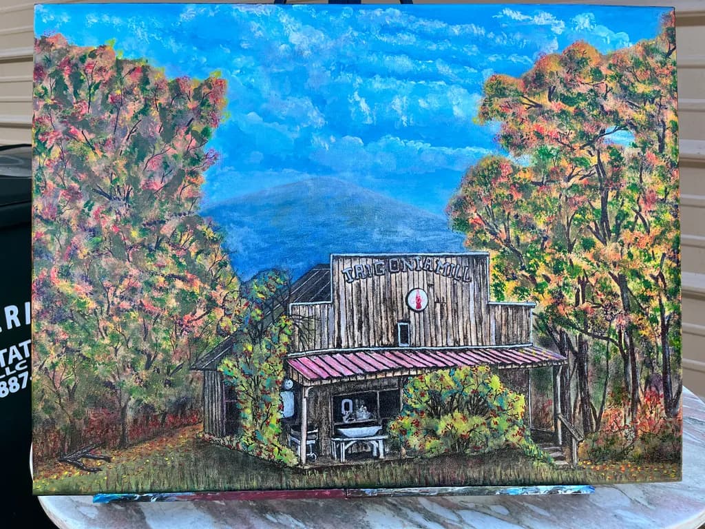 Turner Mill in Autumn Trees