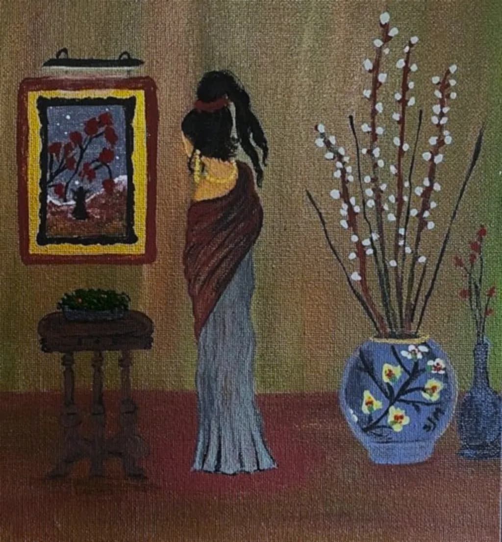 Lady Looking at Painting