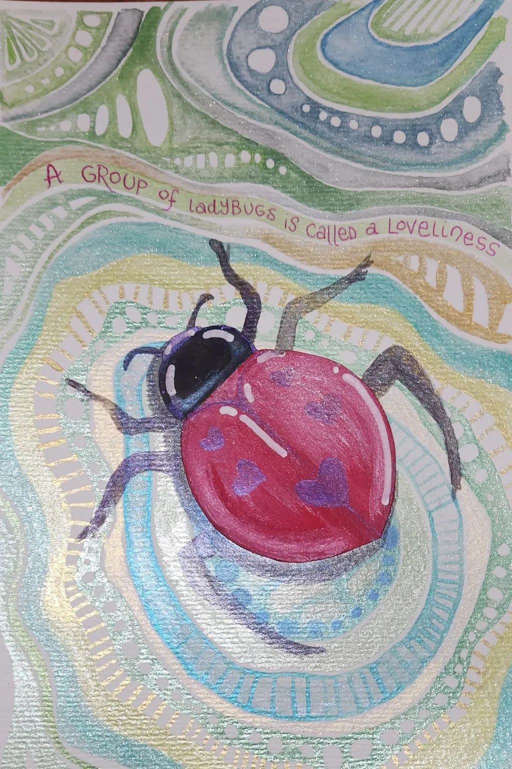 Ladybug with Hearts