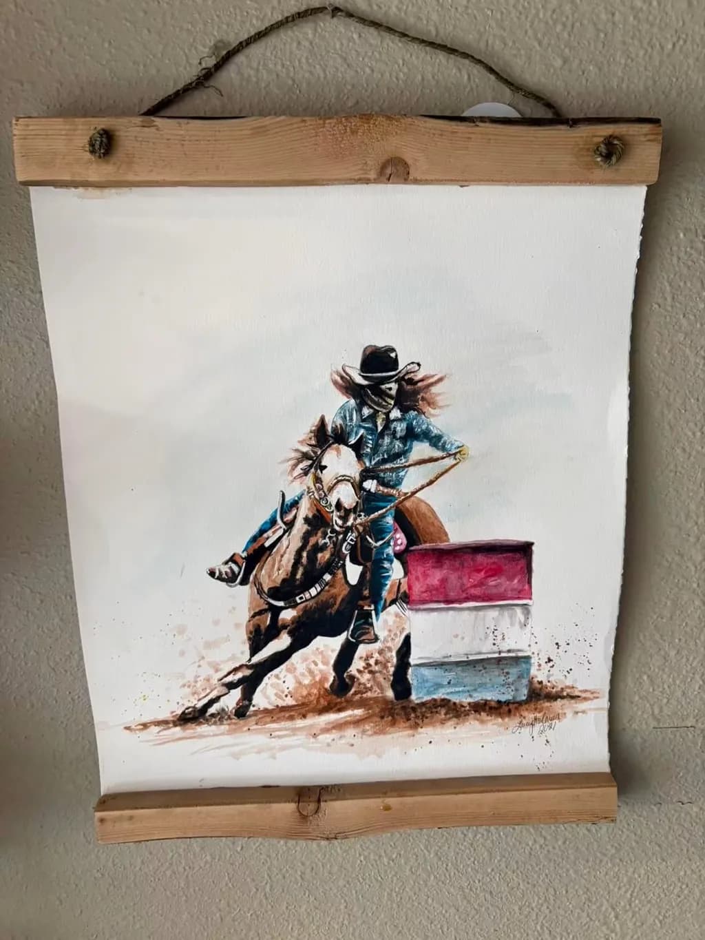 Barrel Racing Action