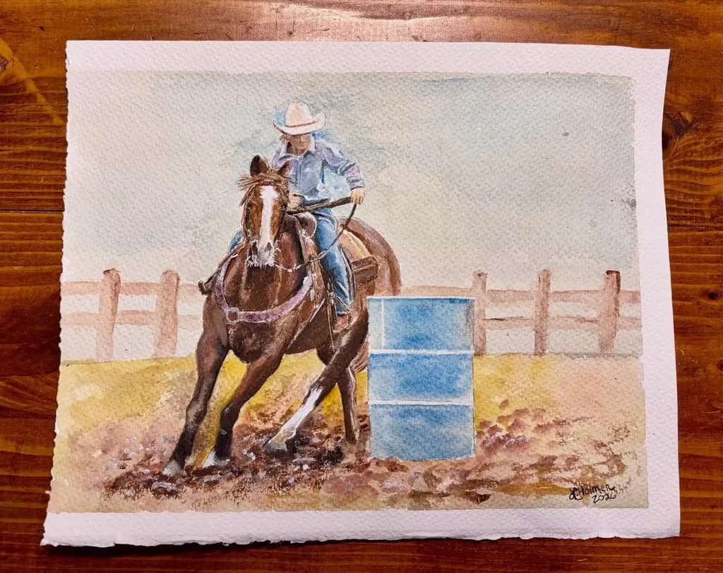 Barrel Racing Rider
