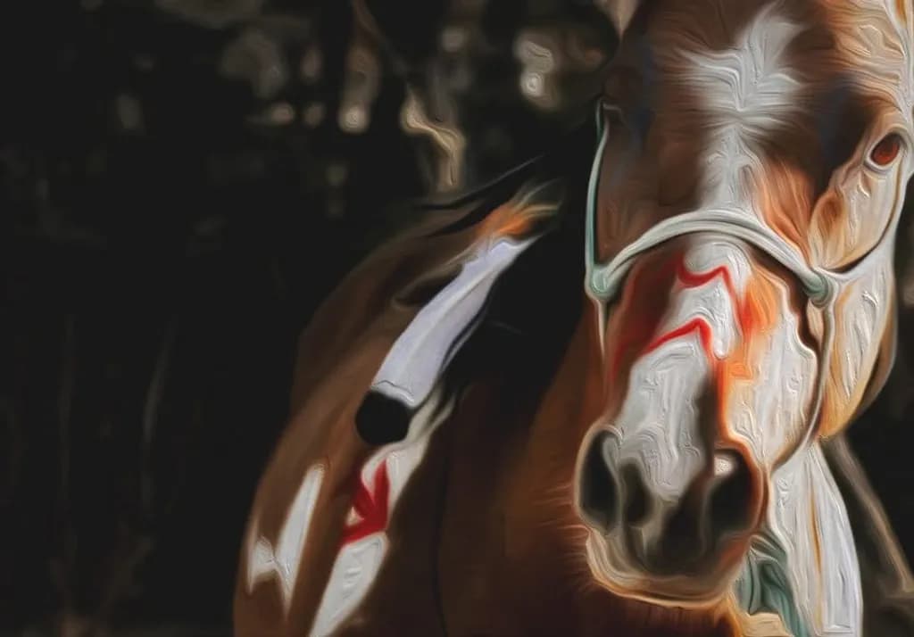 Painted Horse Portrait