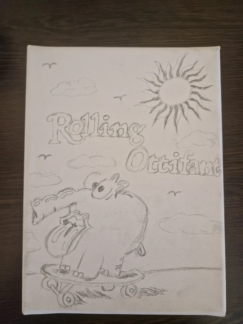 Rolling Skateboard Elephant