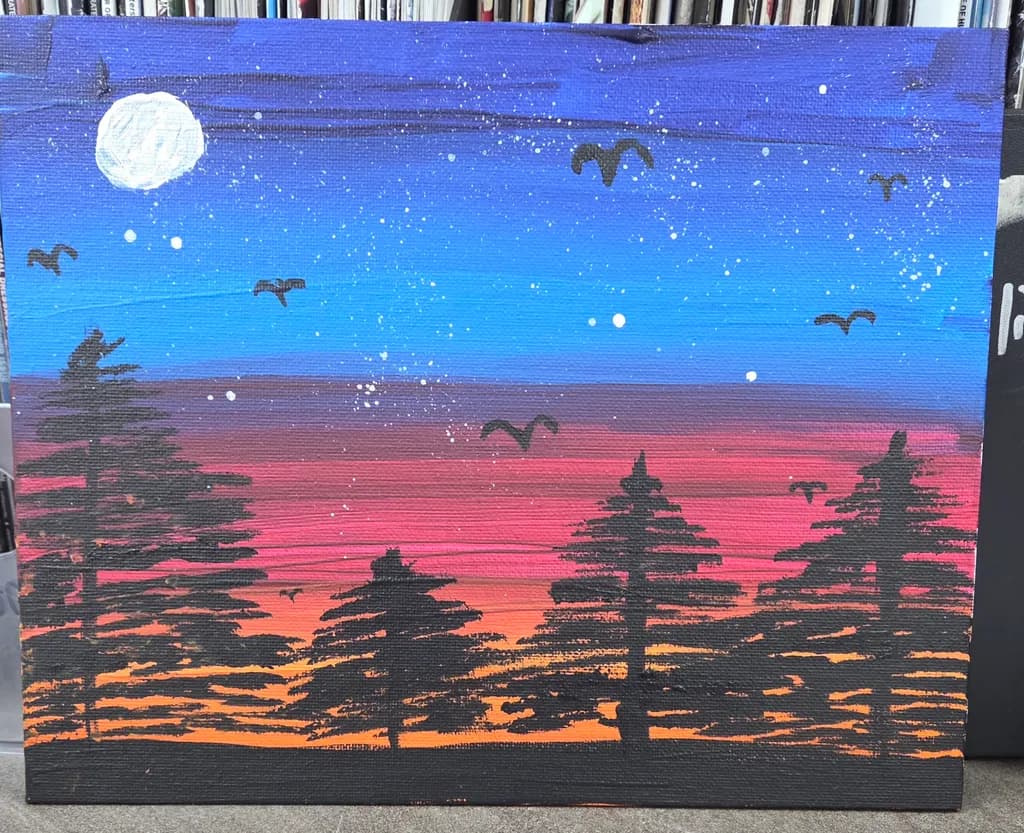 Forest Sunset Sky