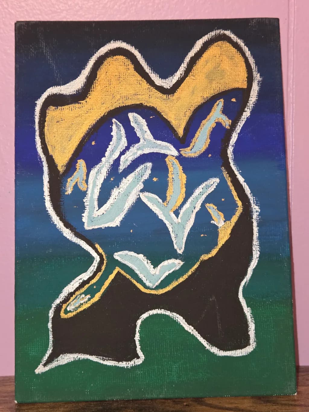 Abstract Form with Birds